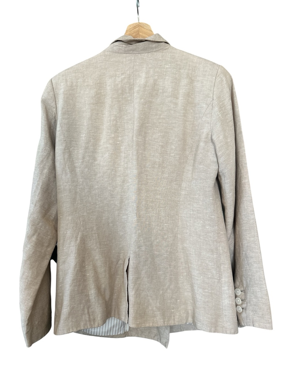 Target A New Day Double Breasted Tan Linen Blazer - Picture 6 of 10